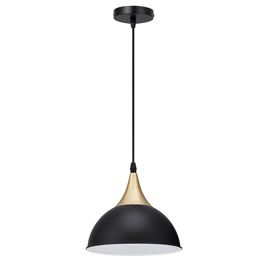 E27 Metal Pendant Light 21cm Dome Dimmable ~6265