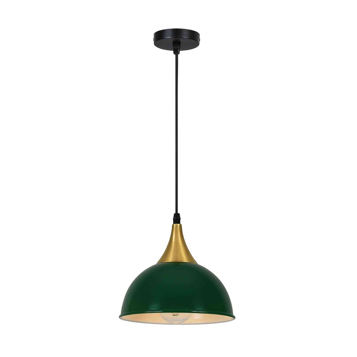 E27 Metal Pendant Light 21cm Dome Dimmable ~6265