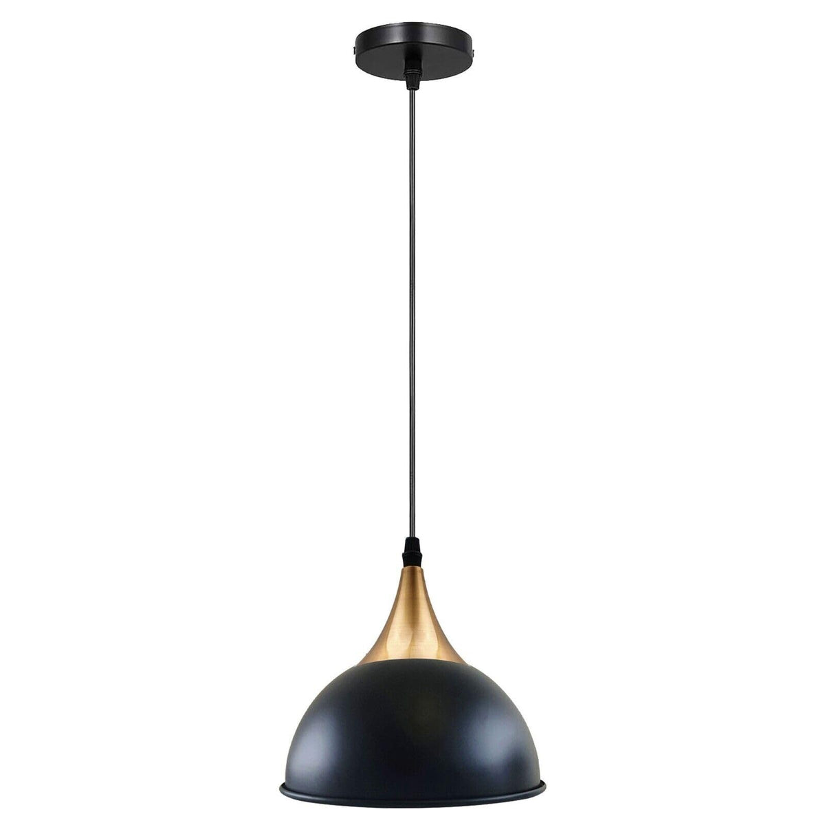 E27 Metal Pendant Light 21cm Dome Dimmable ~6265