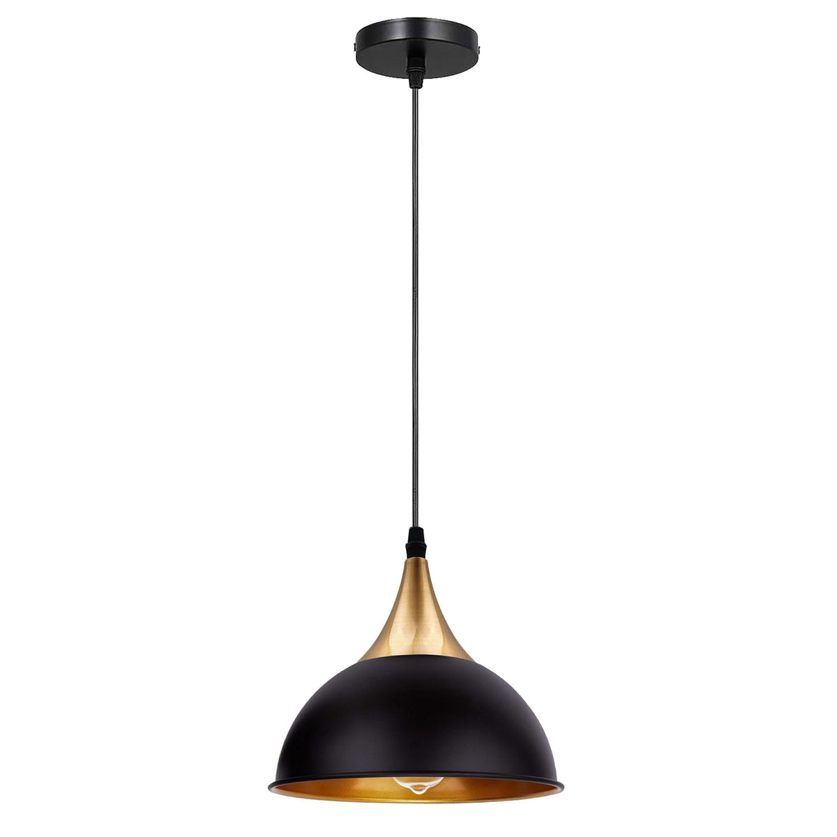 E27 Metal Pendant Light 21cm Dome Dimmable ~6265
